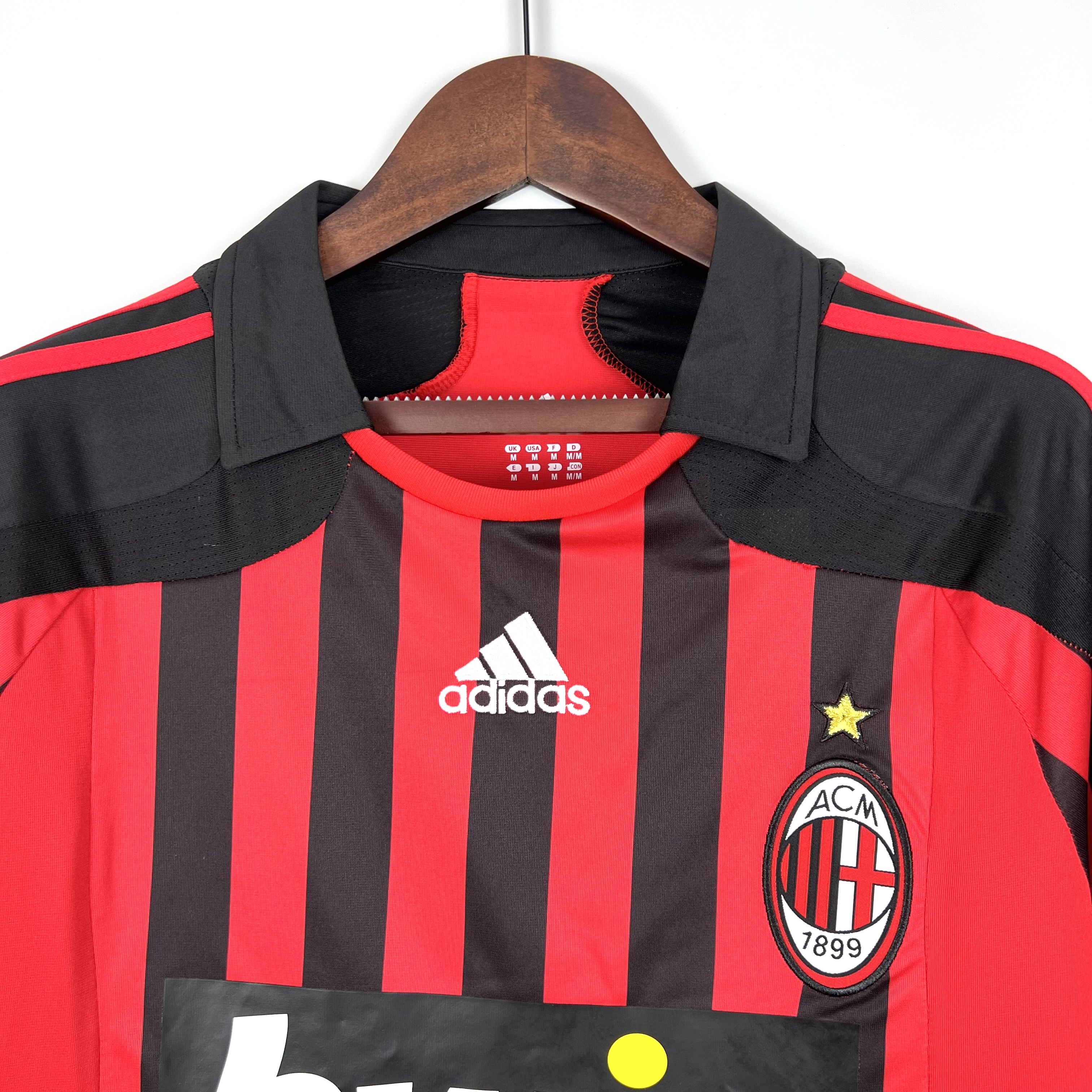 Camisola Principal Ac Milan 2007/2008 - Versão adepto 6