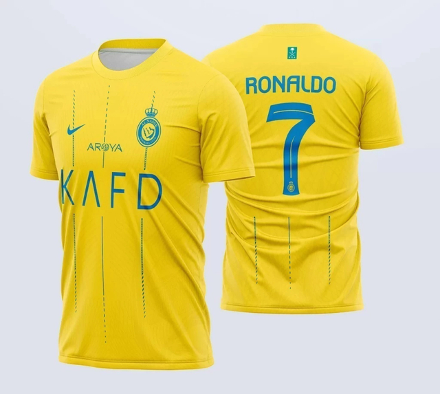 Camisola principal Al-Nassr 23/24 - Ronaldo 7 - Versão adepto 1