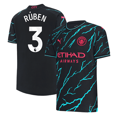 3ª Camisola Man City 23/24 - Rúben 3 - Versão adepto