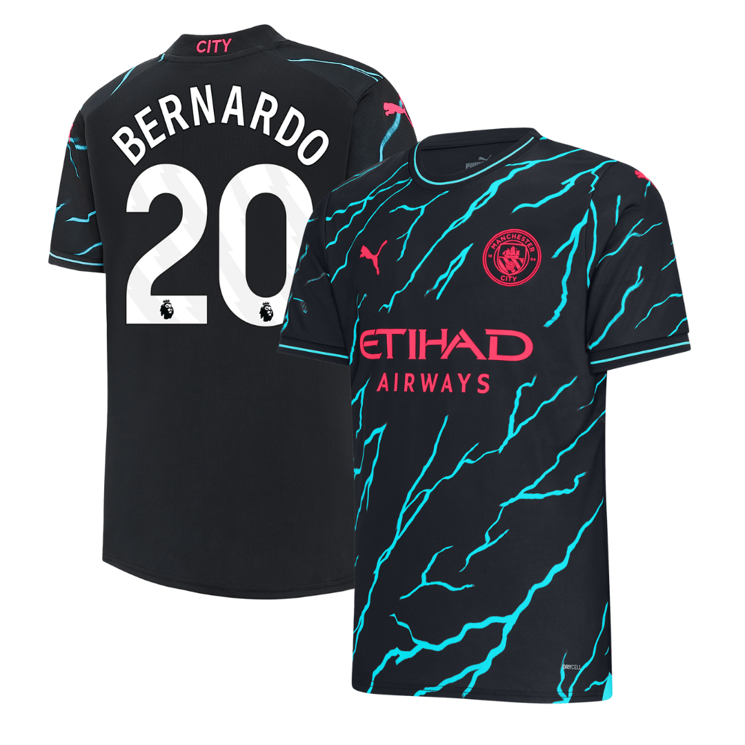 3ª Camisola Man City 23/24 - Bernardo 20 - Versão adepto 1