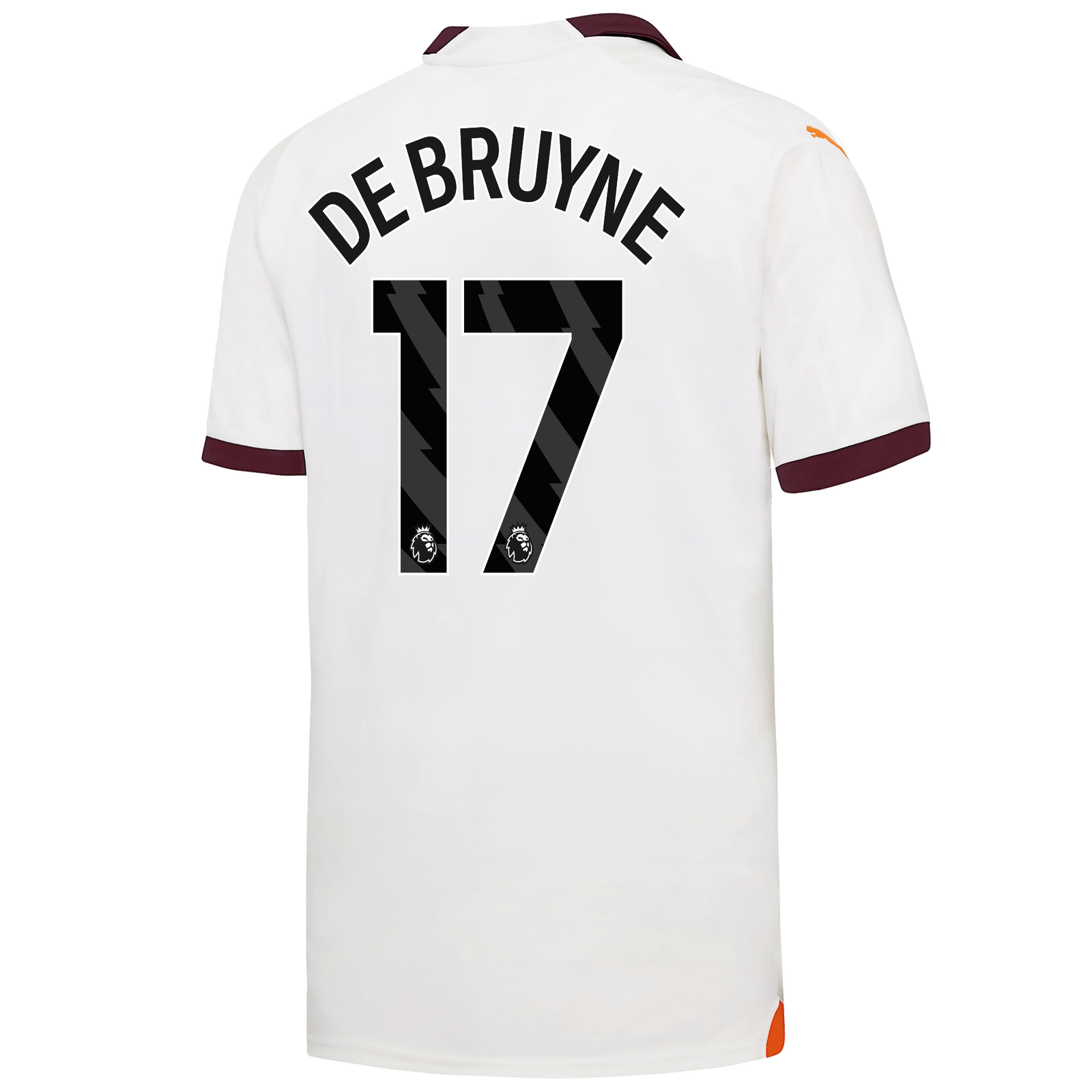 Camisola alternativa Man City 23/24 - De Bruyne 17 - Versão adepto 3
