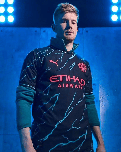 3ª Camisola Man City 23/24 - De Bruyne 17 - Versão adepto