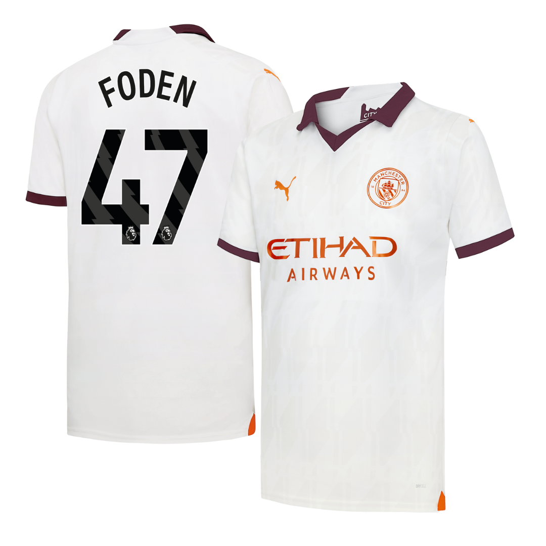 Camisola alternativa Man City 23/24 - Foden 47 - Versão adepto 1