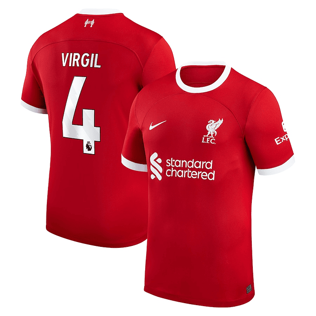 Camisola Principal Liverpool 23/24 - Virgil 4