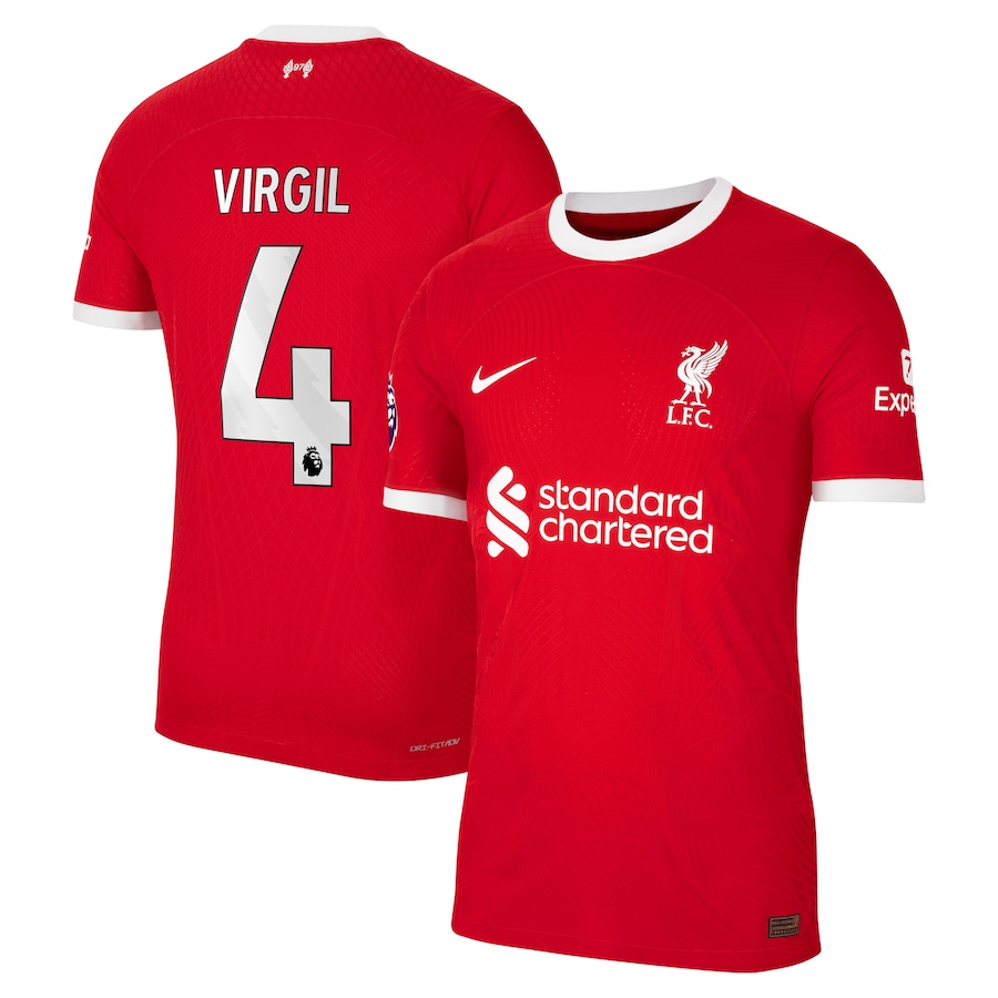Camisola Principal Liverpool 23/24 - Virgil 4 5