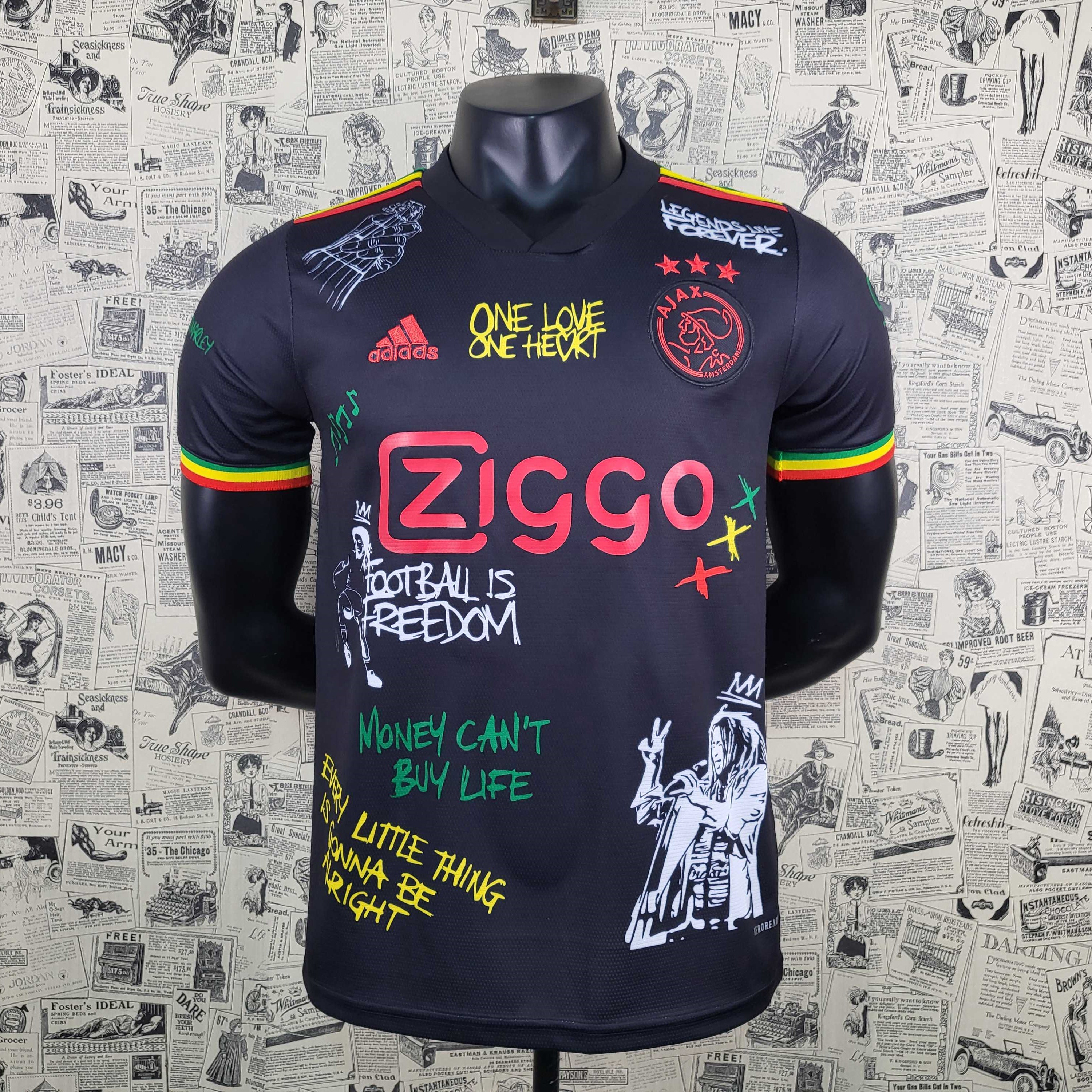 Camisola Ajax Bob Marley Edição Especial - Versão adepto 1