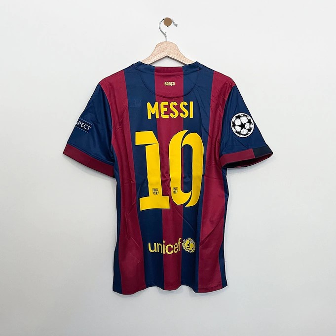 Camisola principal Barcelona 2014/2015 - Final UCL 2015 - Versão adepto 5