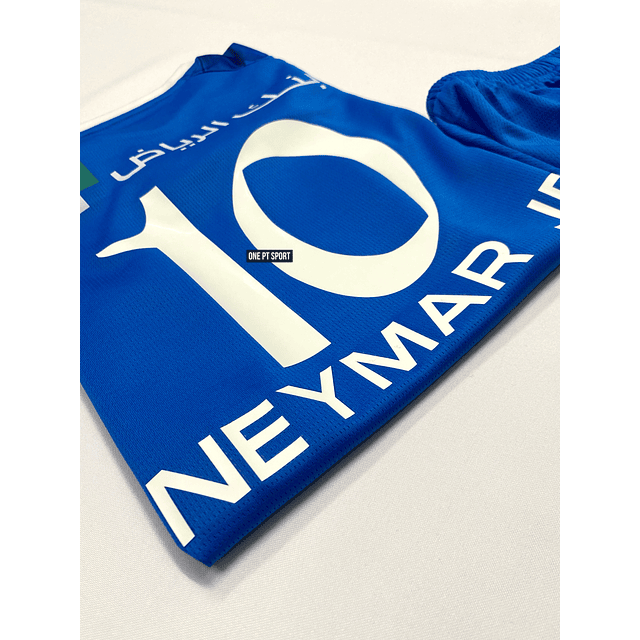 Kit Criança Neymar Jr 10 Al-Hilal Equipamento principal 23/24