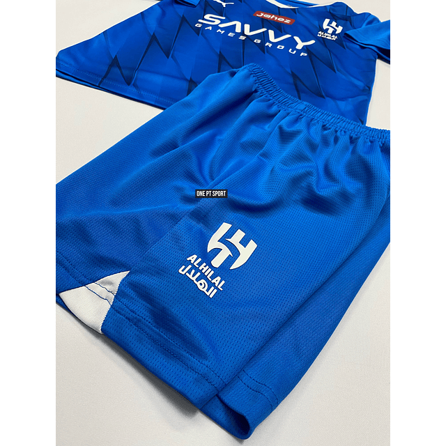 Kit Criança Neymar Jr 10 Al-Hilal Equipamento principal 23/24