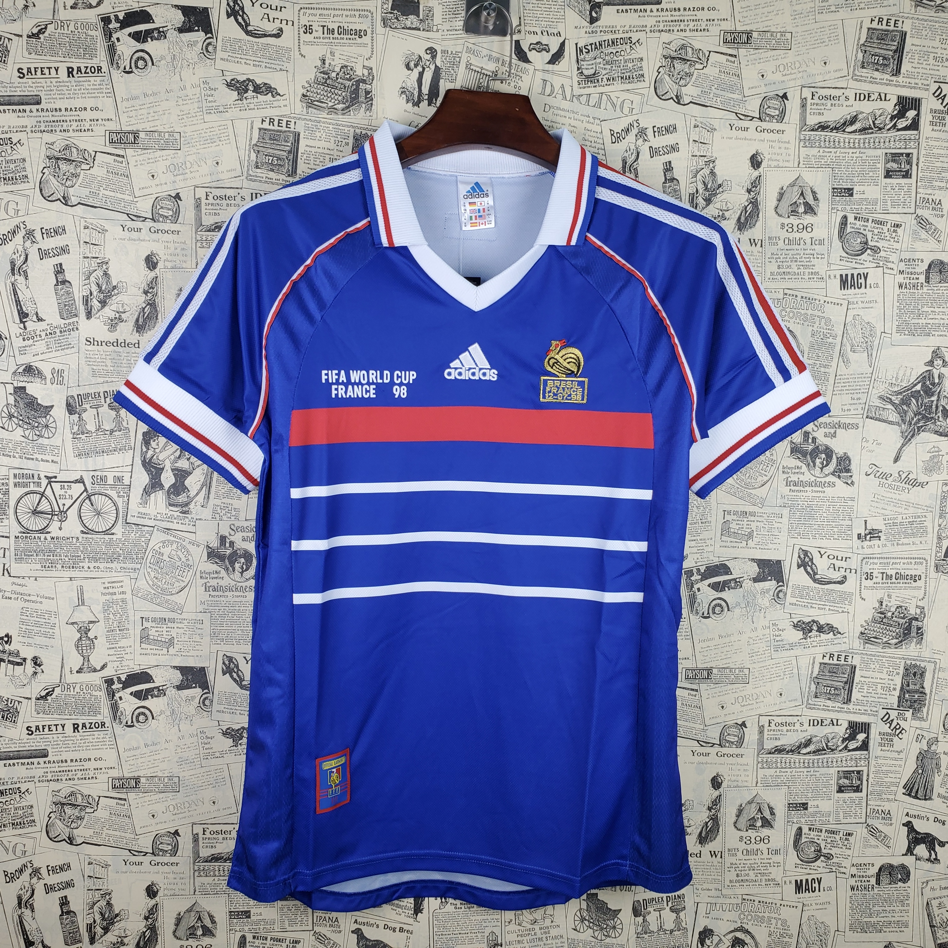 Camisola Principal França 1998 - Versão adepto 1