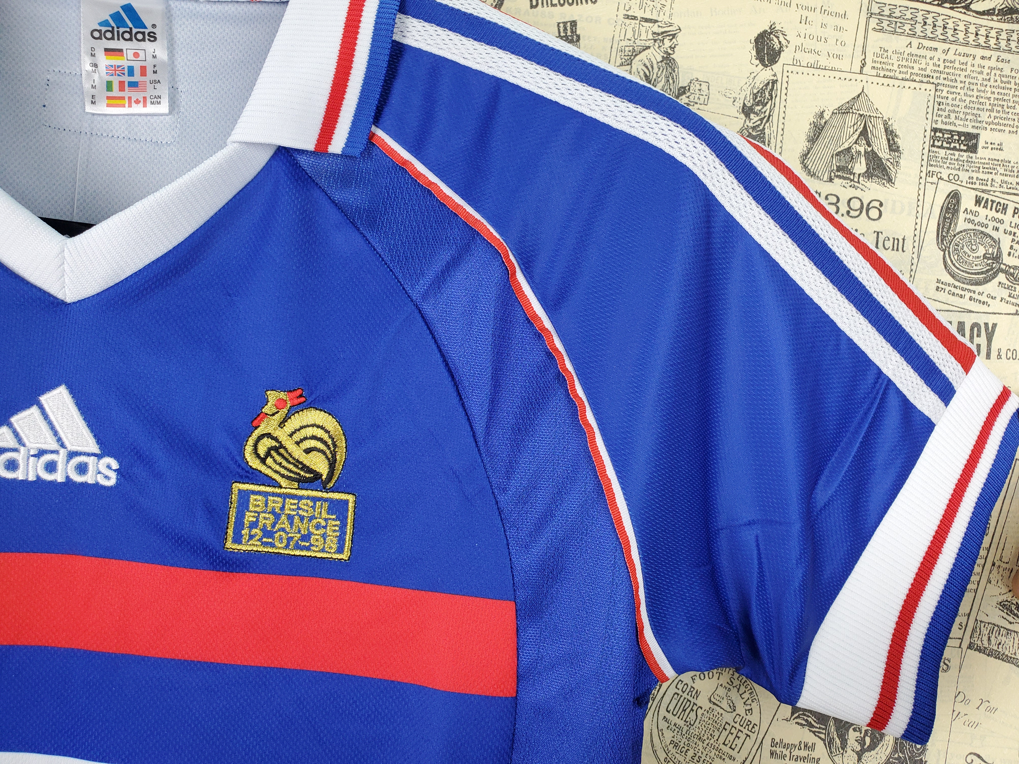 Camisola Principal França 1998 - Versão adepto 10