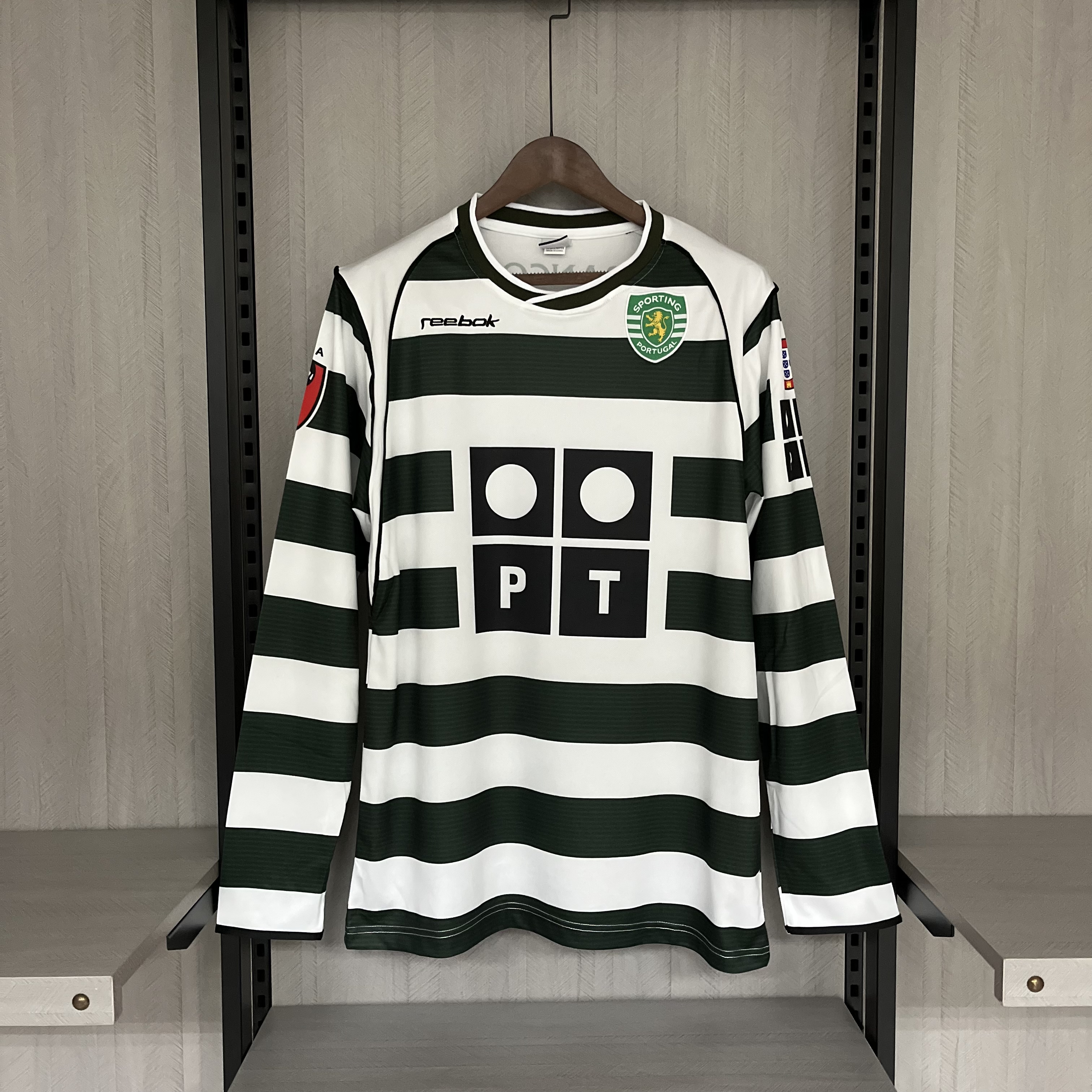 Camisola principal Sporting CP 2002/2003 - Manga comprida - Versão adepto 1