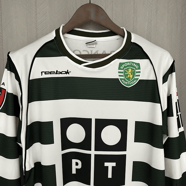 Camisola principal Sporting CP 2002/2003 - Manga comprida - Versão adepto