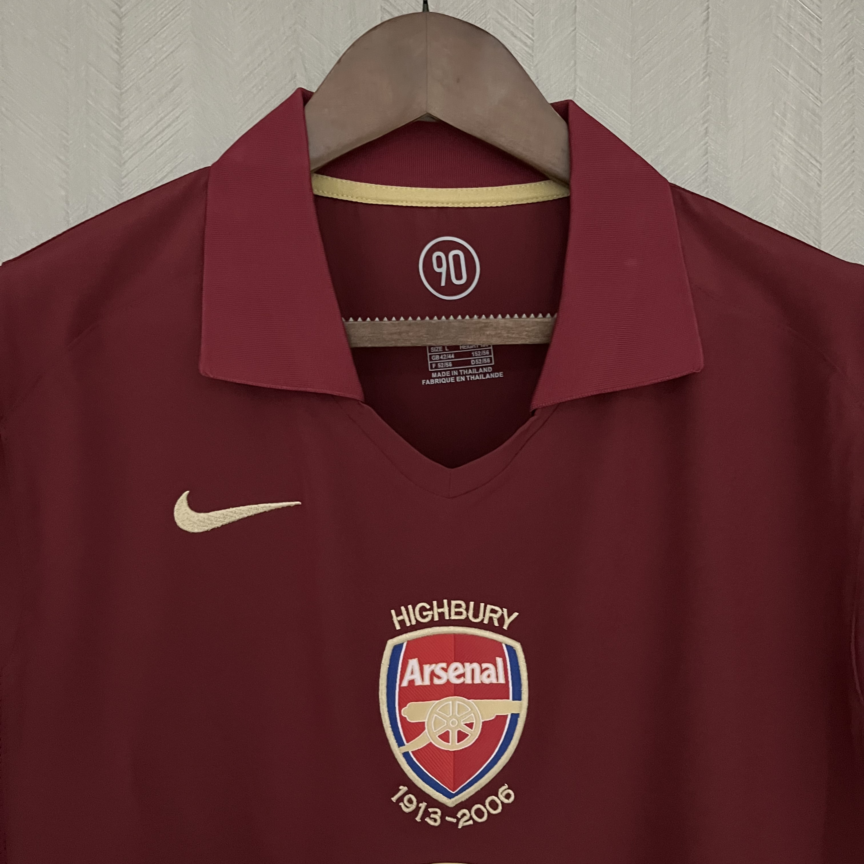 Camisola principal Arsenal 2005/2006 - Versão adepto 6
