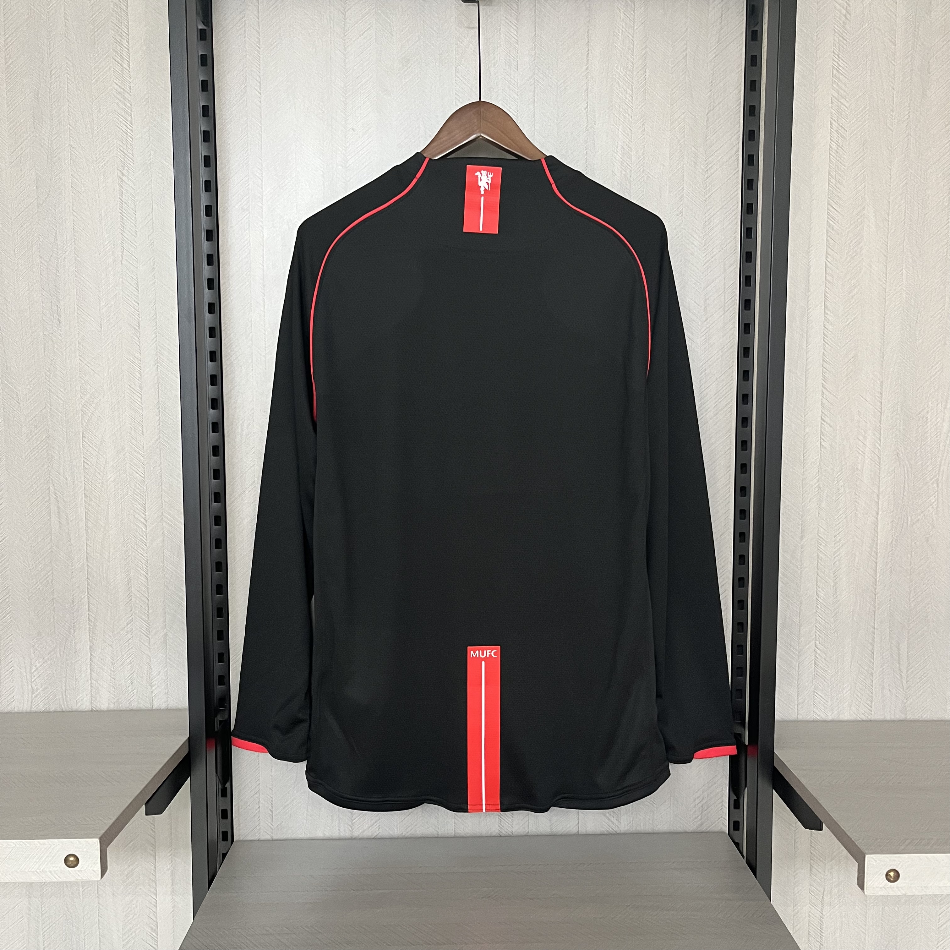 Camisola alternativa Manchester United 2007/2008 - versão adepto - Manga comprida 3