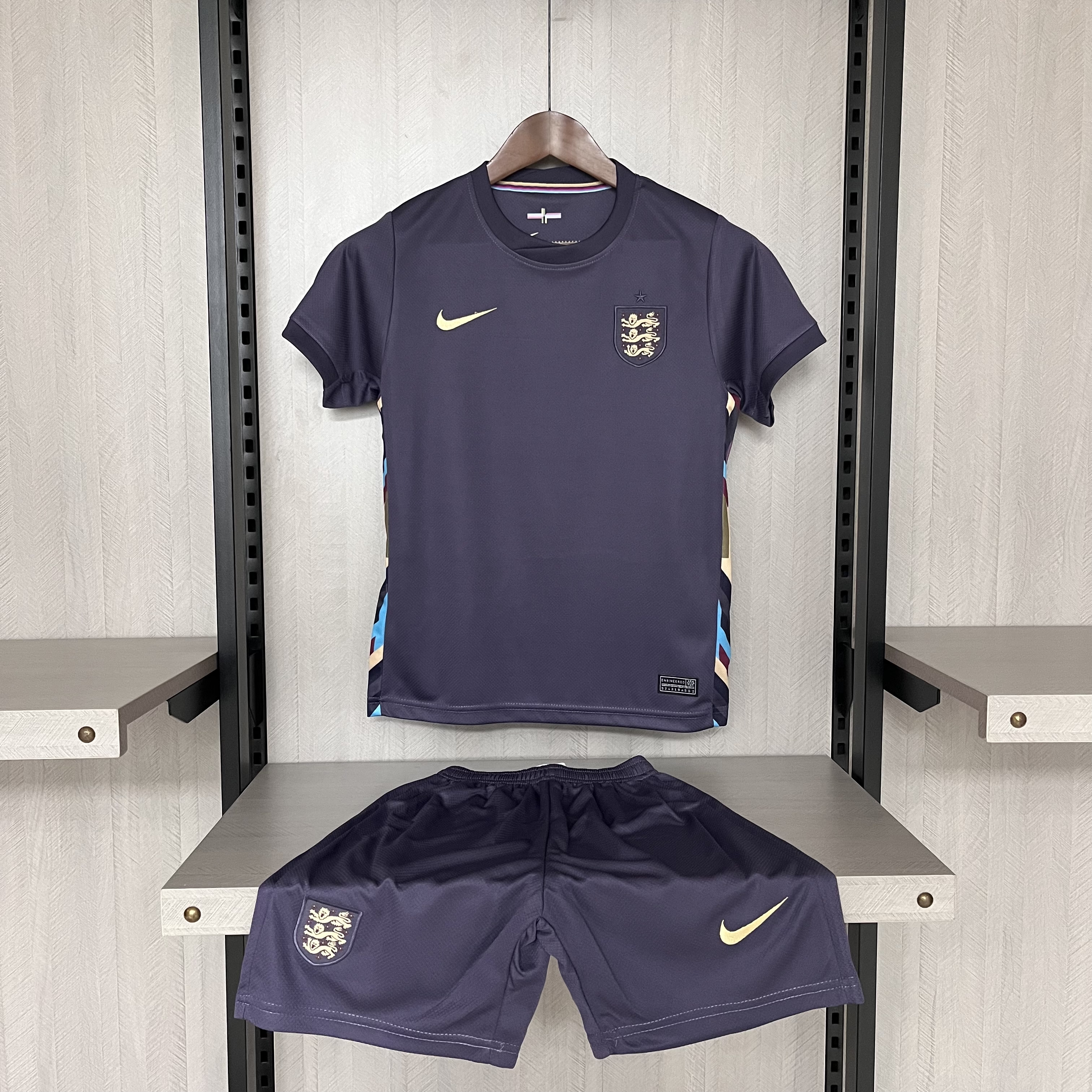 Kit Criança Inglaterra alternativo Euro 2024 1