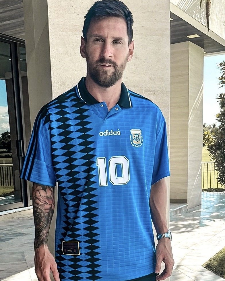 Camisola Principal Argentina 1994 - Versão Jogador 2