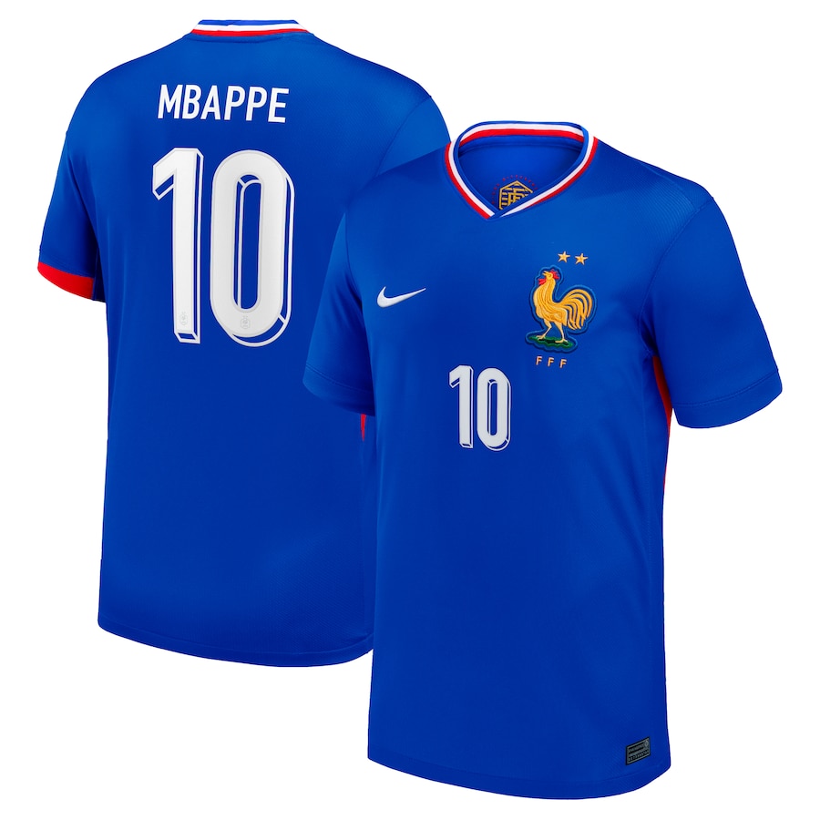 Camisola Principal França Euro 2024 - Mbappé 10 1