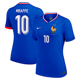 Camisola Principal França Euro 2024 - Mbappé 10 - Versão feminina