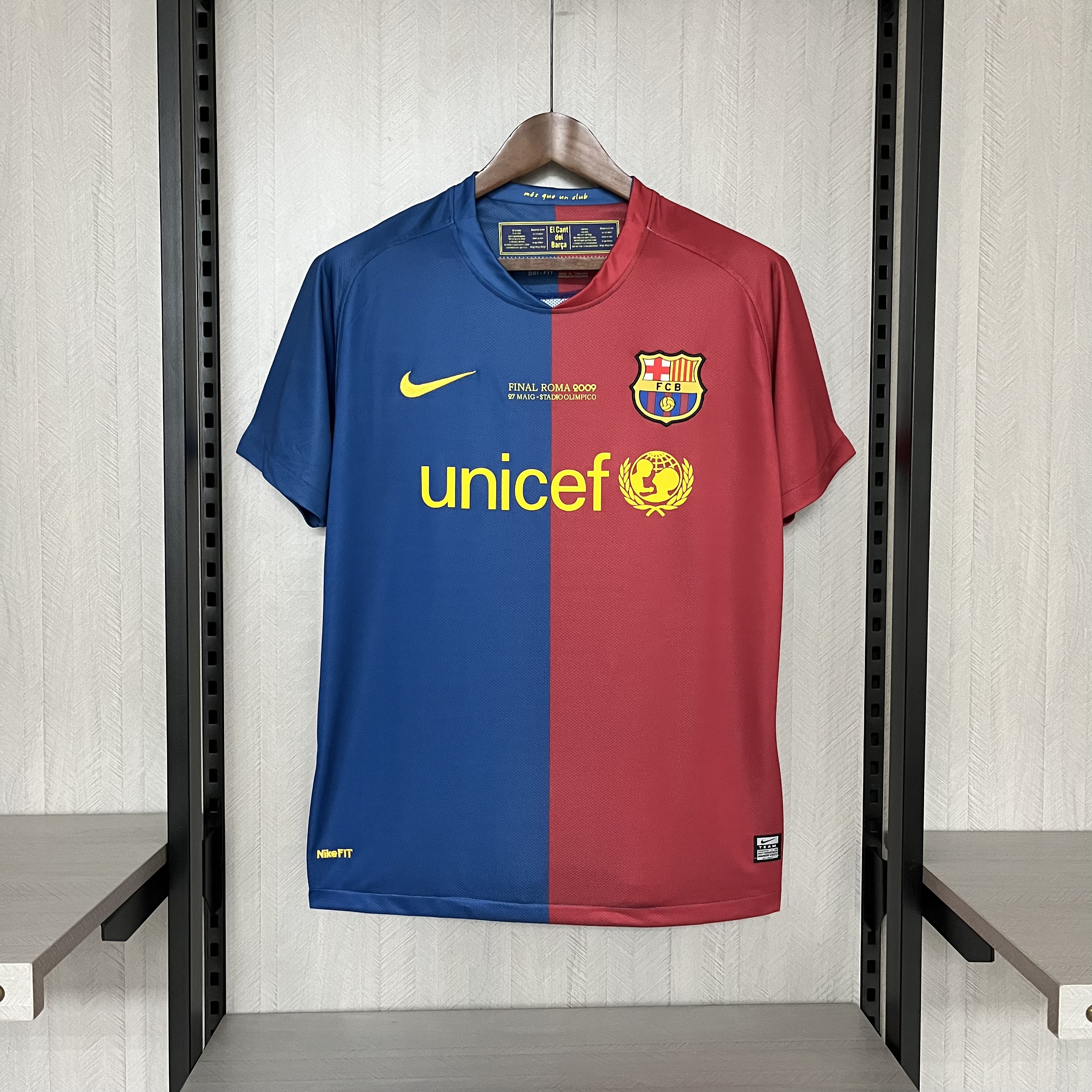 Camisola principal Barcelona 2008/2009 Final Champions League - Versão adepto 1
