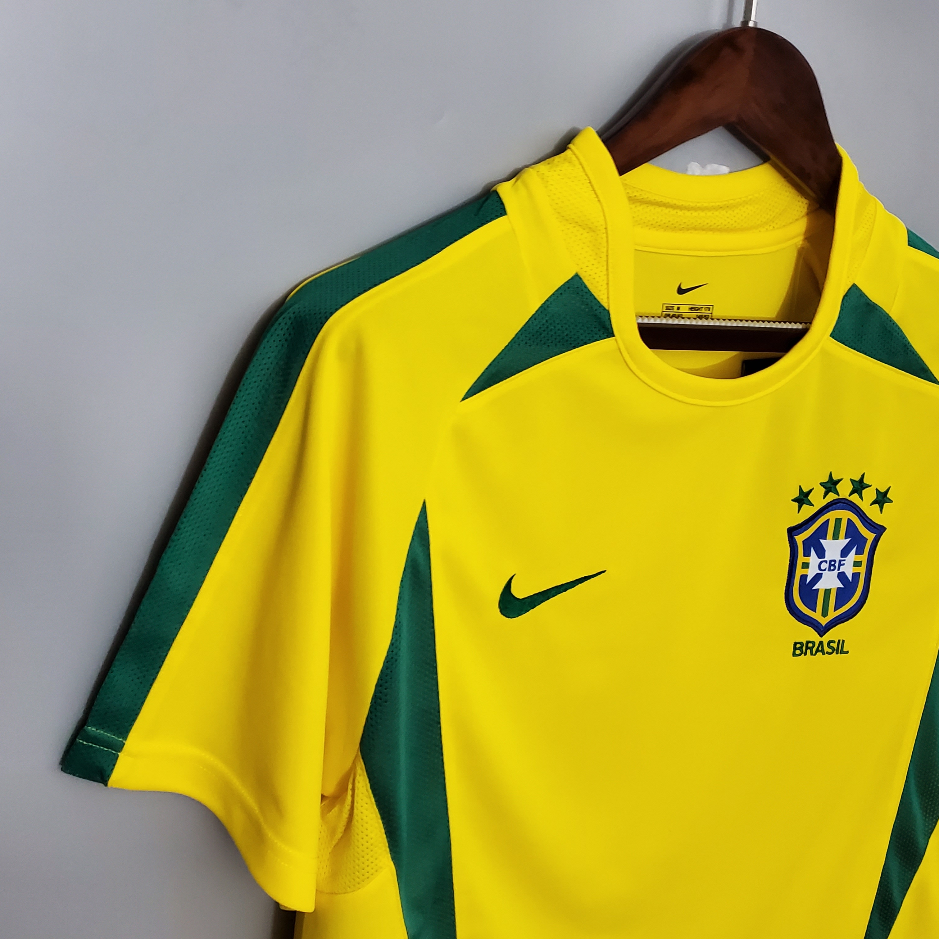 Camisola principal Brasil 2002 - Versão adepto 7
