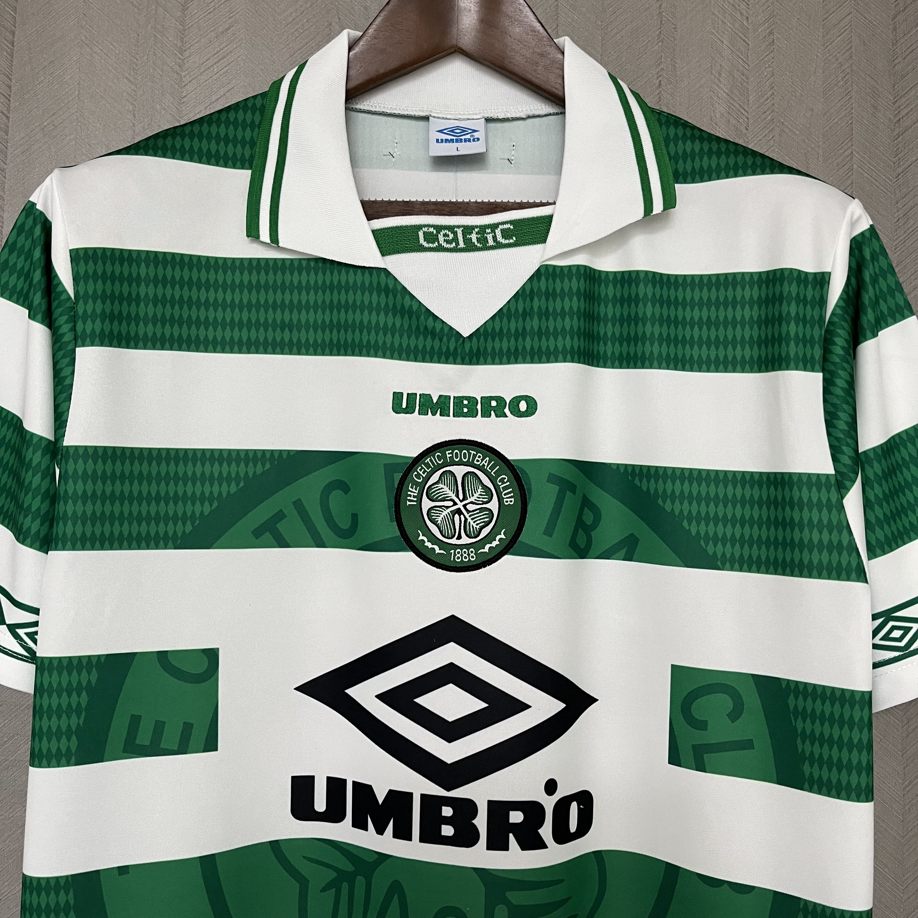 Camisola principal Celtic 98/99 - Versão adepto 4