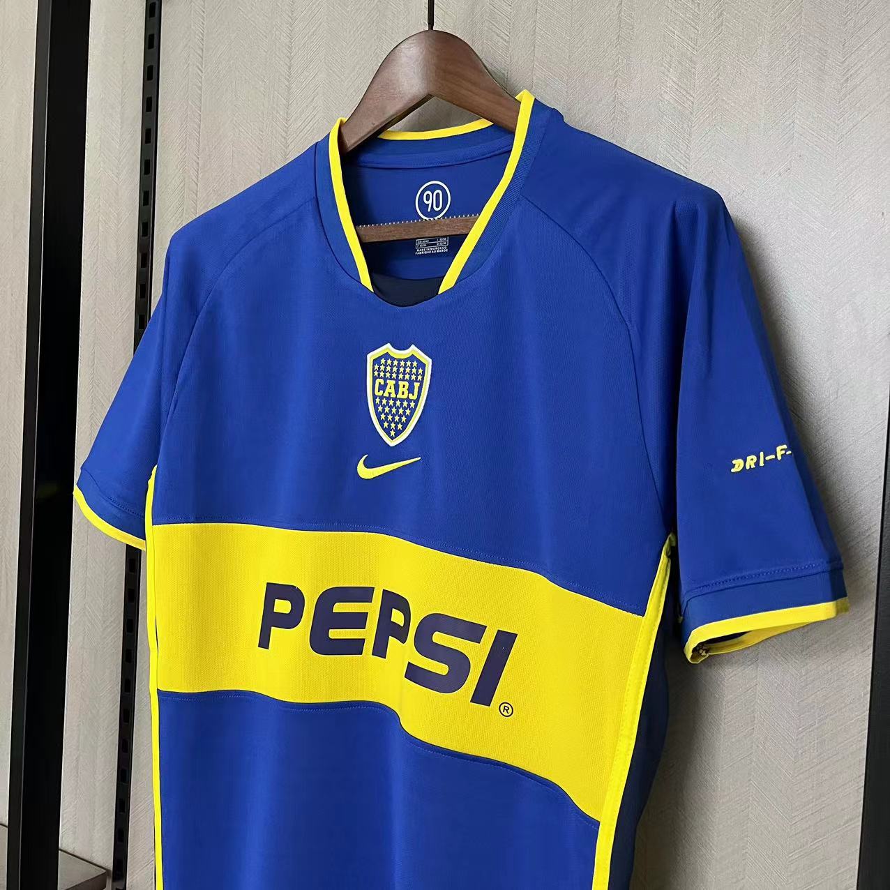 Camisola principal Boca Juniors 02/03 - Versão adepto 7