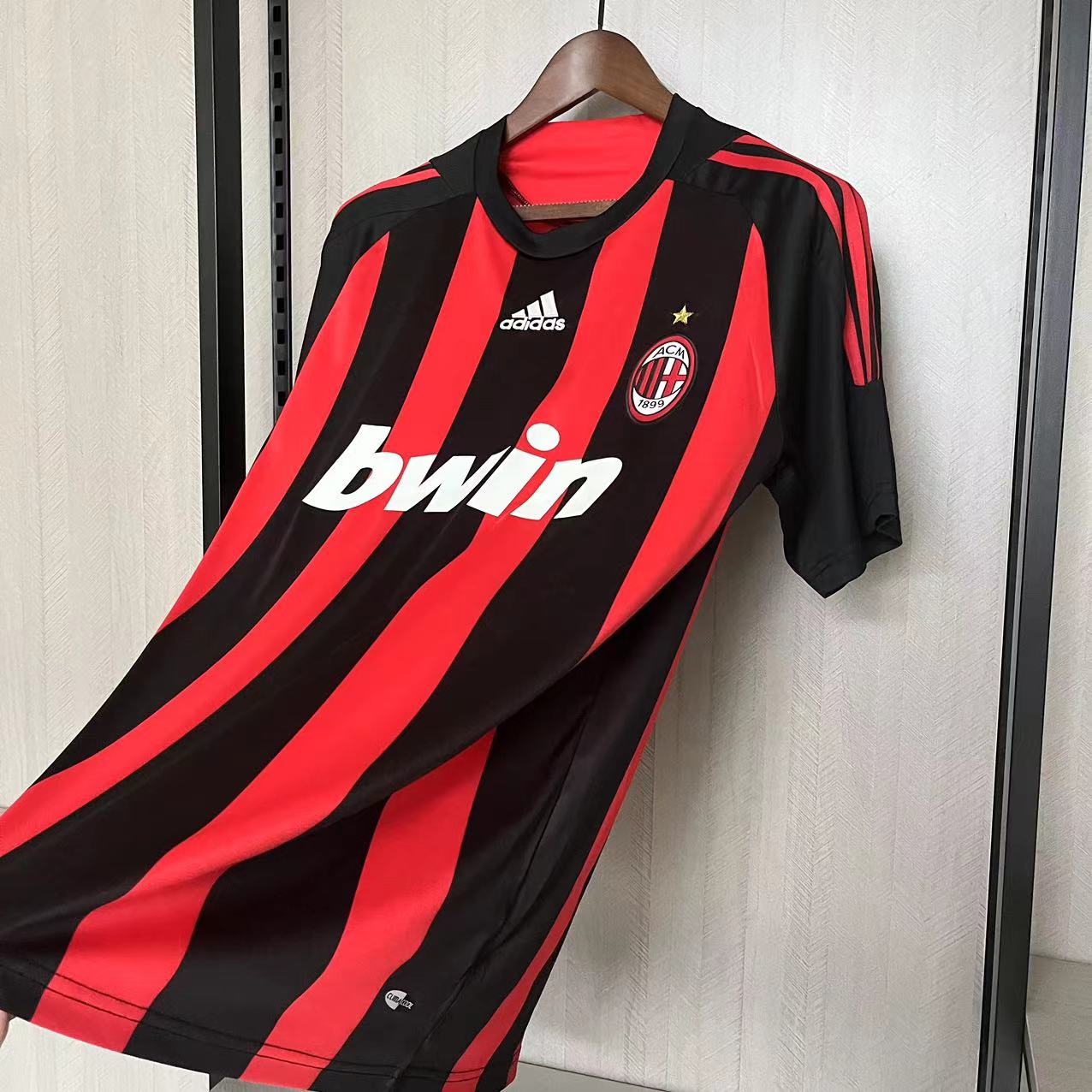 Camisola Principal Ac Milan 2008/2009 - Versão adepto 8