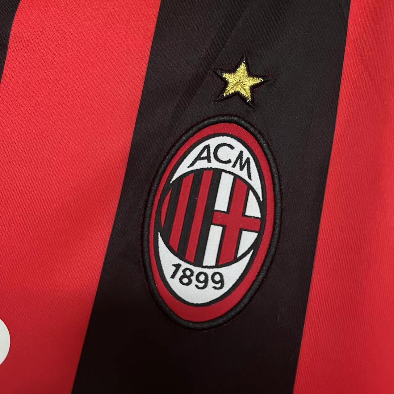 Camisola Principal Ac Milan 2008/2009 - Versão adepto 4