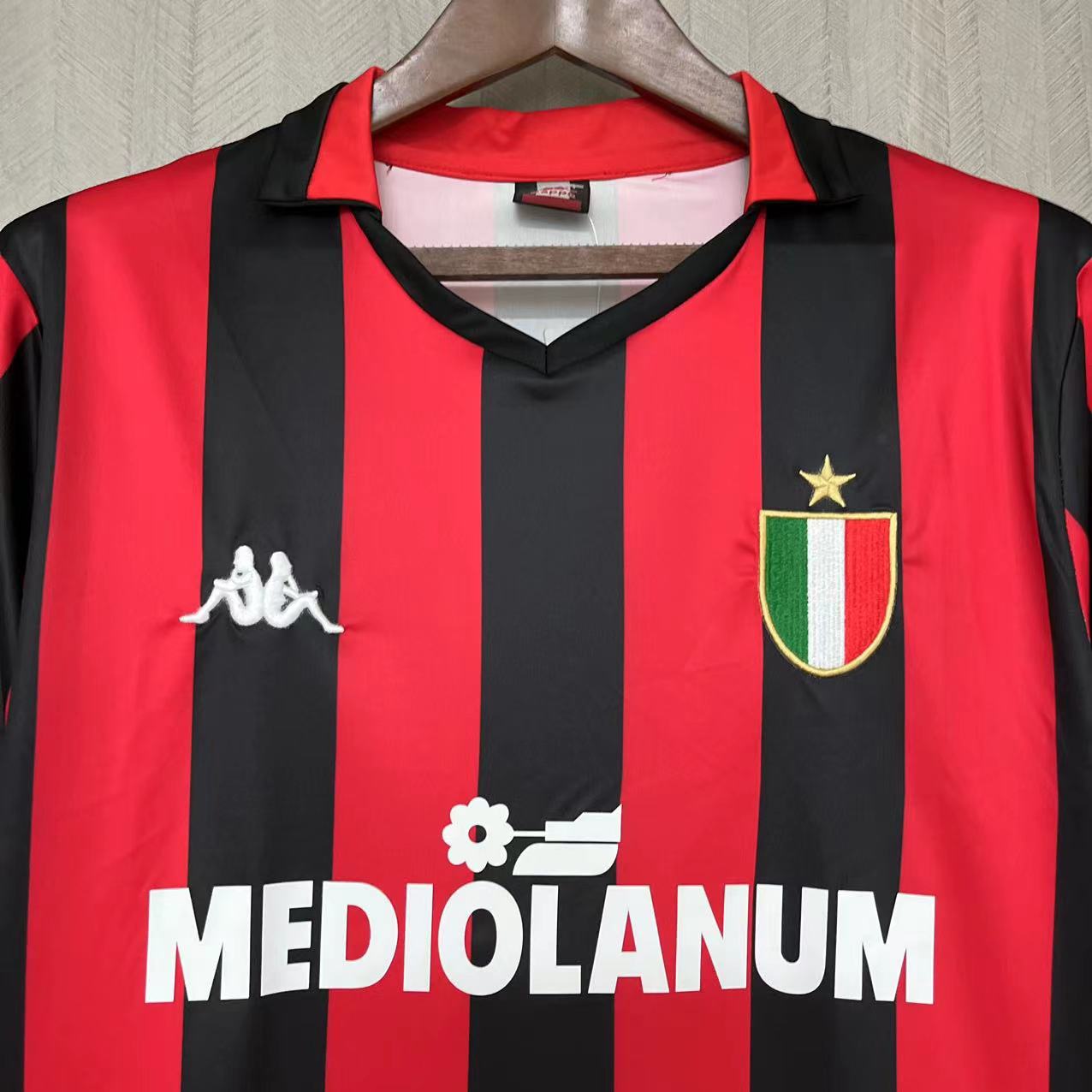 Camisola principal Ac Milan 1988/1989 - Versão adepto 8