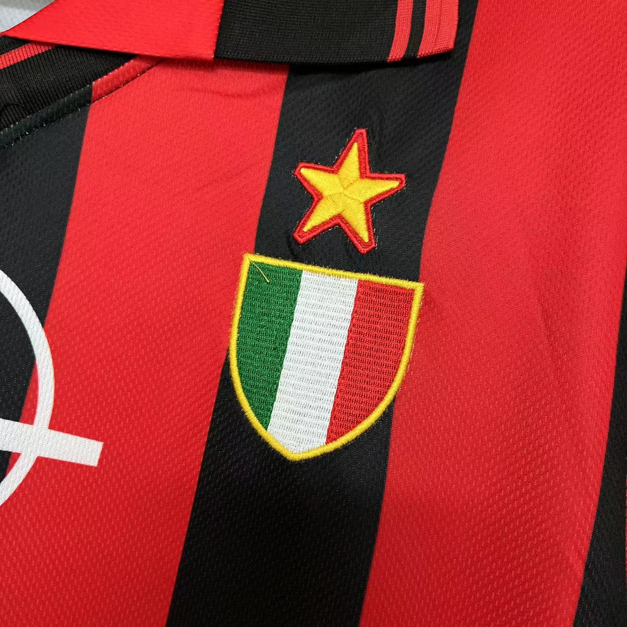 Camisola principal Ac Milan 1996/1997 - Versão adepto 4
