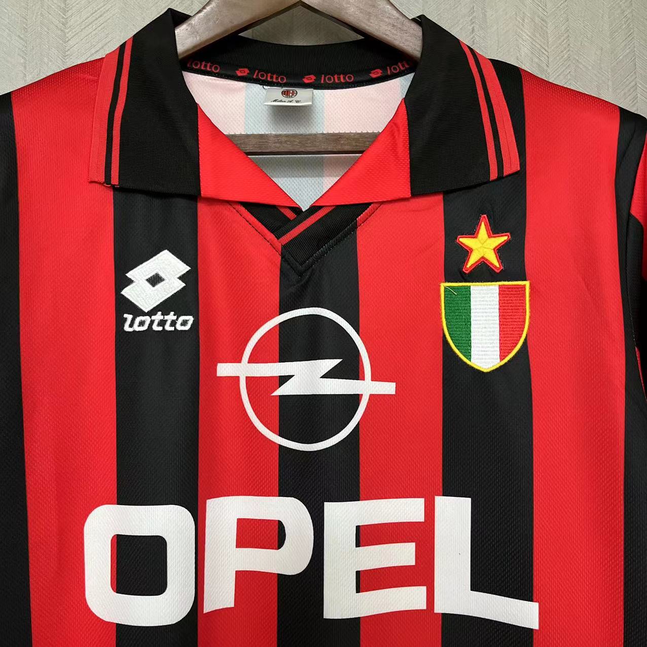 Camisola principal Ac Milan 1996/1997 - Versão adepto 6