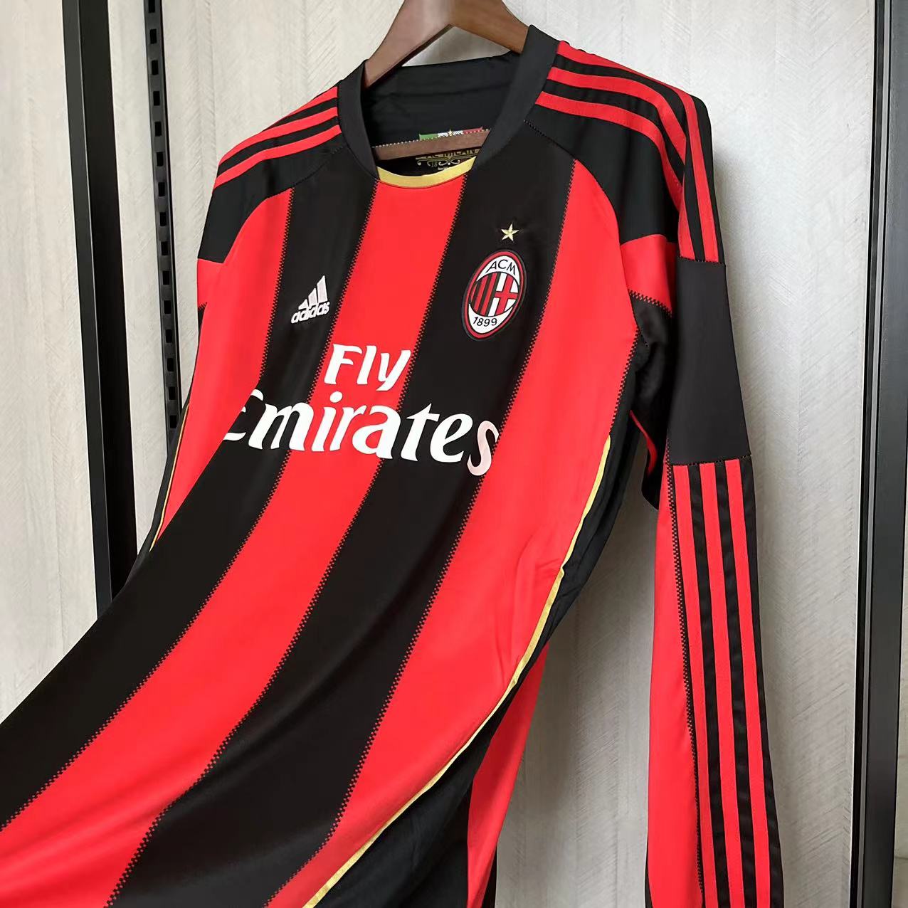 Camisola Principal Ac Milan 2010/2011 - Versão adepto - Manga comprida 10