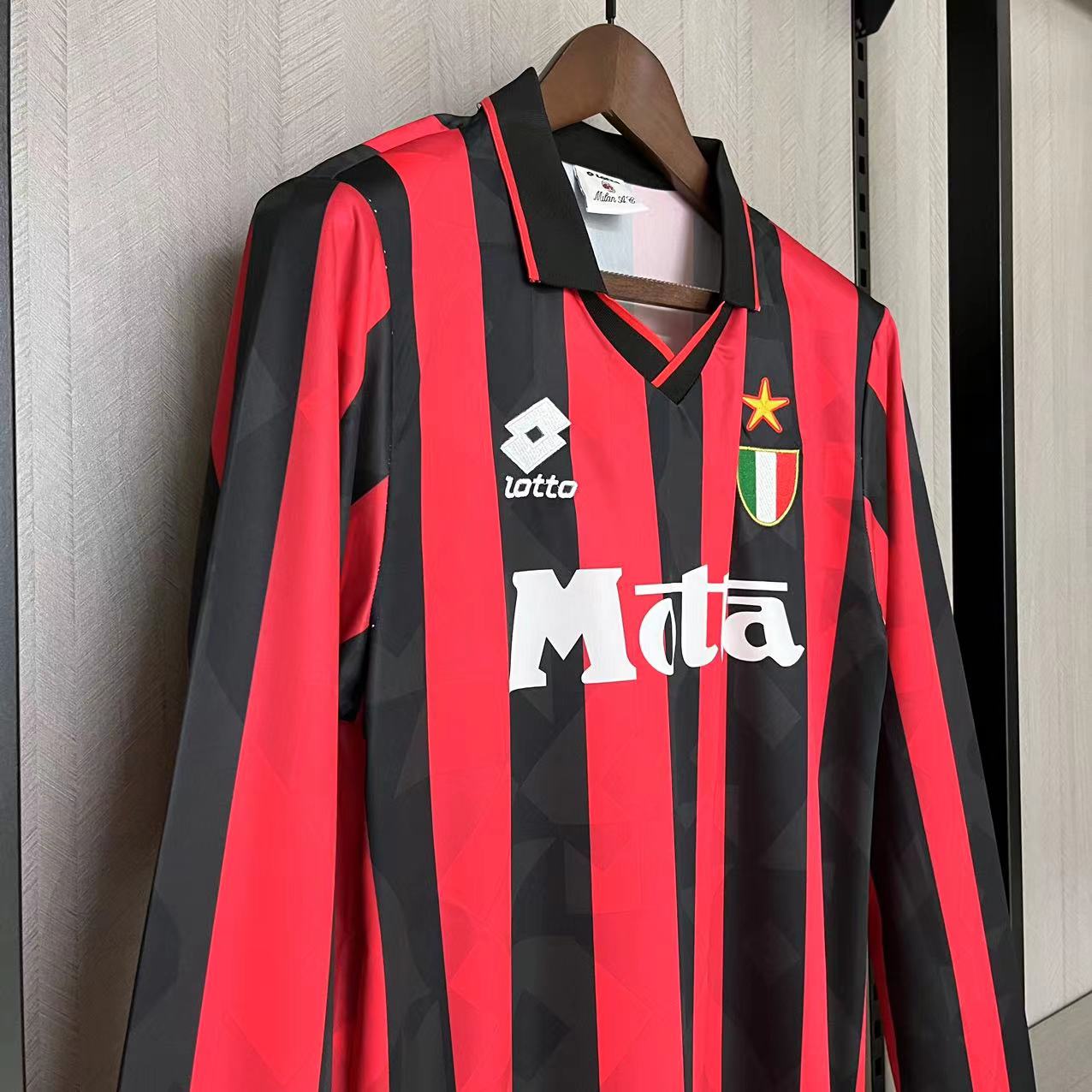 Camisola principal Ac Milan 1993/1994 - Versão adepto - Manga comprida 8