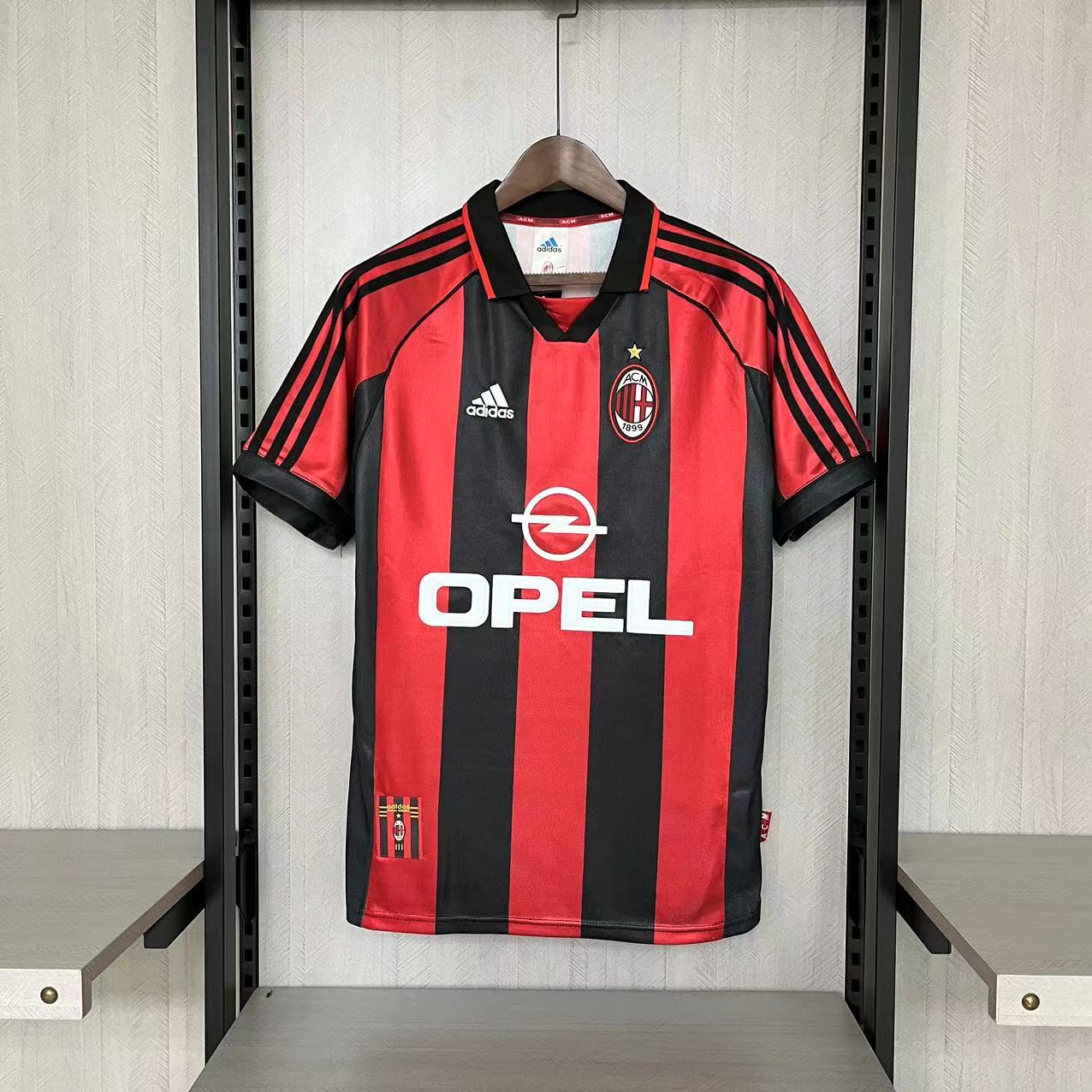 Camisola Principal Ac Milan 1998/1999 - Versão adepto 1