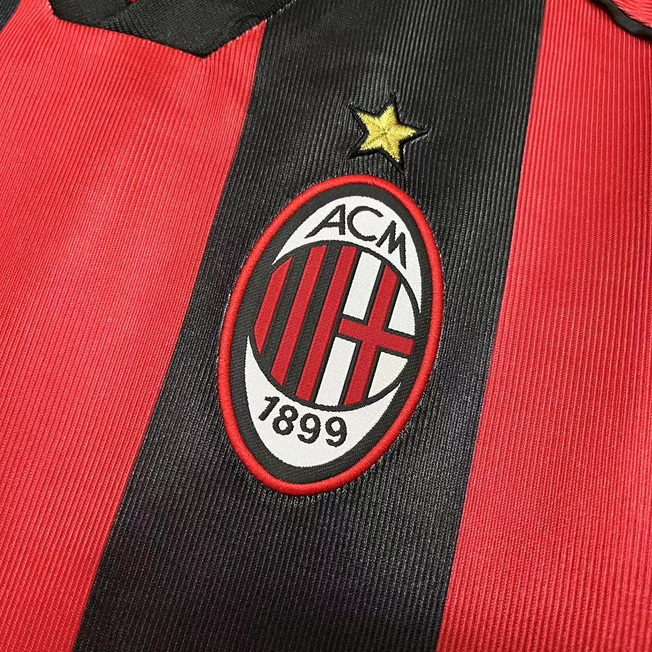 Camisola Principal Ac Milan 1998/1999 - Versão adepto 8