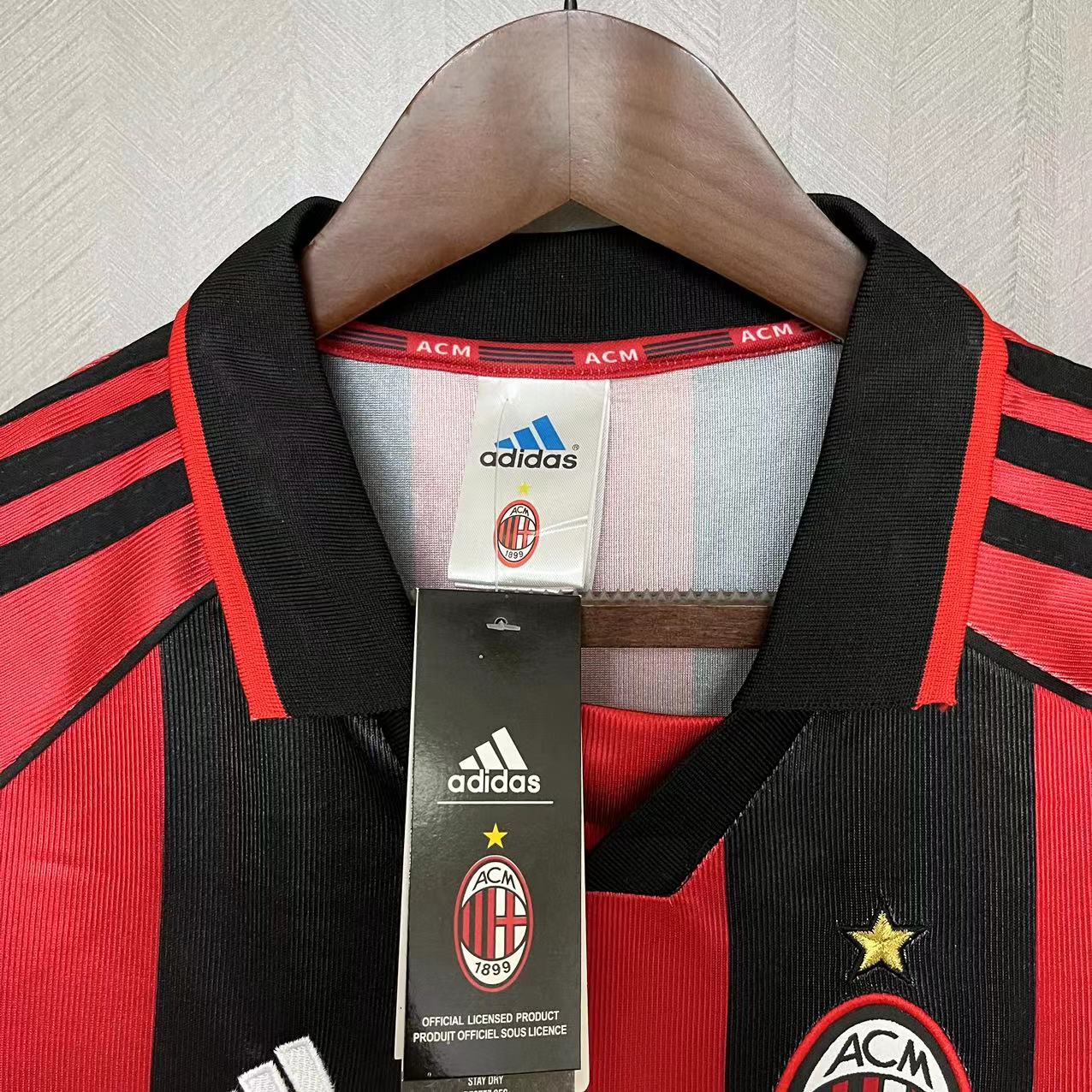 Camisola Principal Ac Milan 1998/1999 - Versão adepto 9