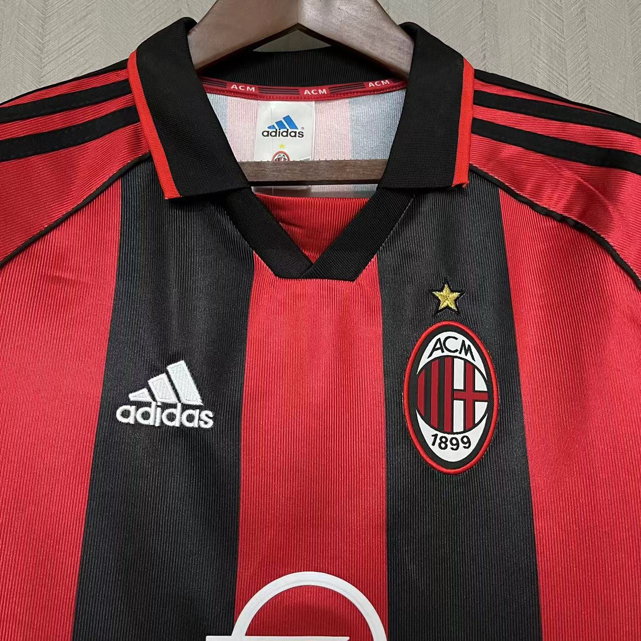 Camisola Principal Ac Milan 1998/1999 - Versão adepto 10