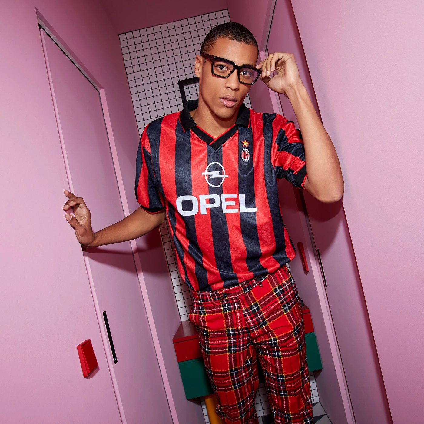 Camisola principal Ac Milan 1995/1996 - Versão adepto 2