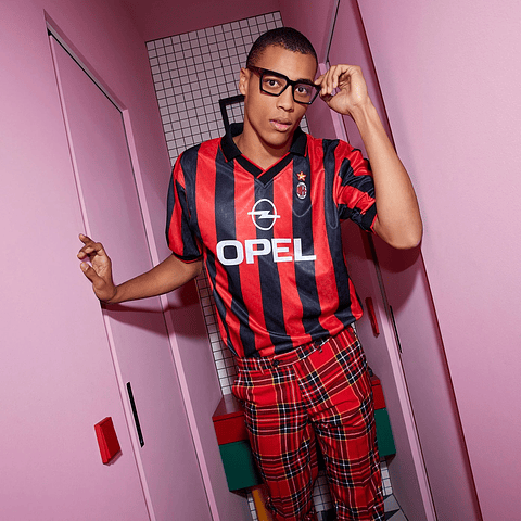 Camisola principal Ac Milan 1995/1996 - Versão adepto