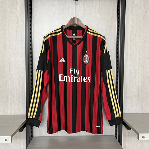Camisola Principal Ac Milan 2013/2014 - Versão adepto - Manga comprida