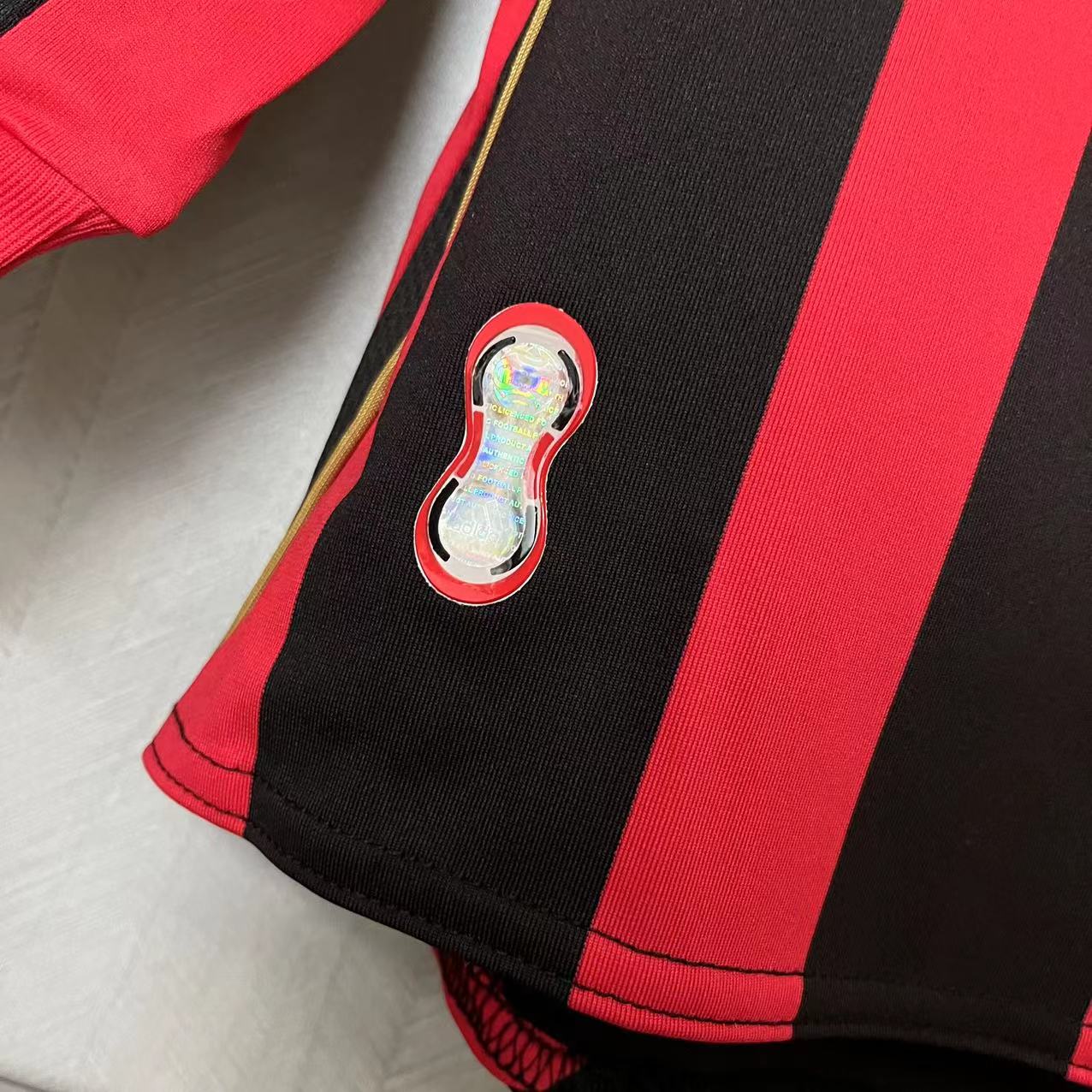 Camisola Principal Ac Milan 2006/2007 - Versão adepto - Manga comprida 12