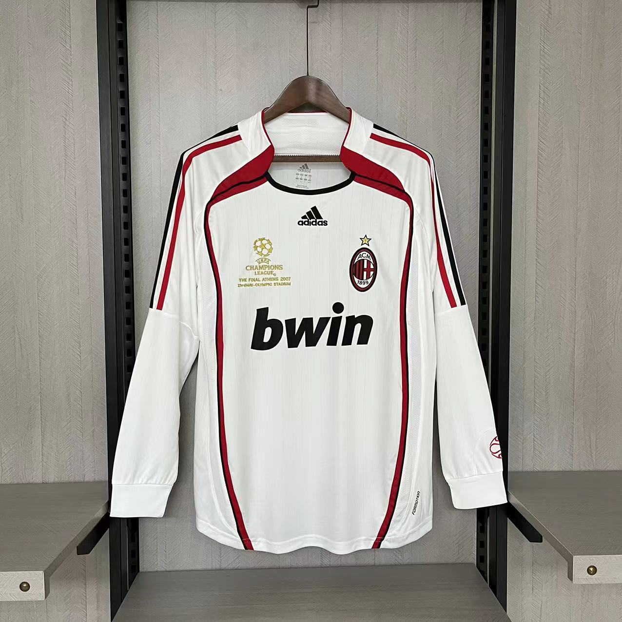 Camisola alternativa Ac Milan 2006/2007 Final Champions League - Versão adepto - Manga comprida 1