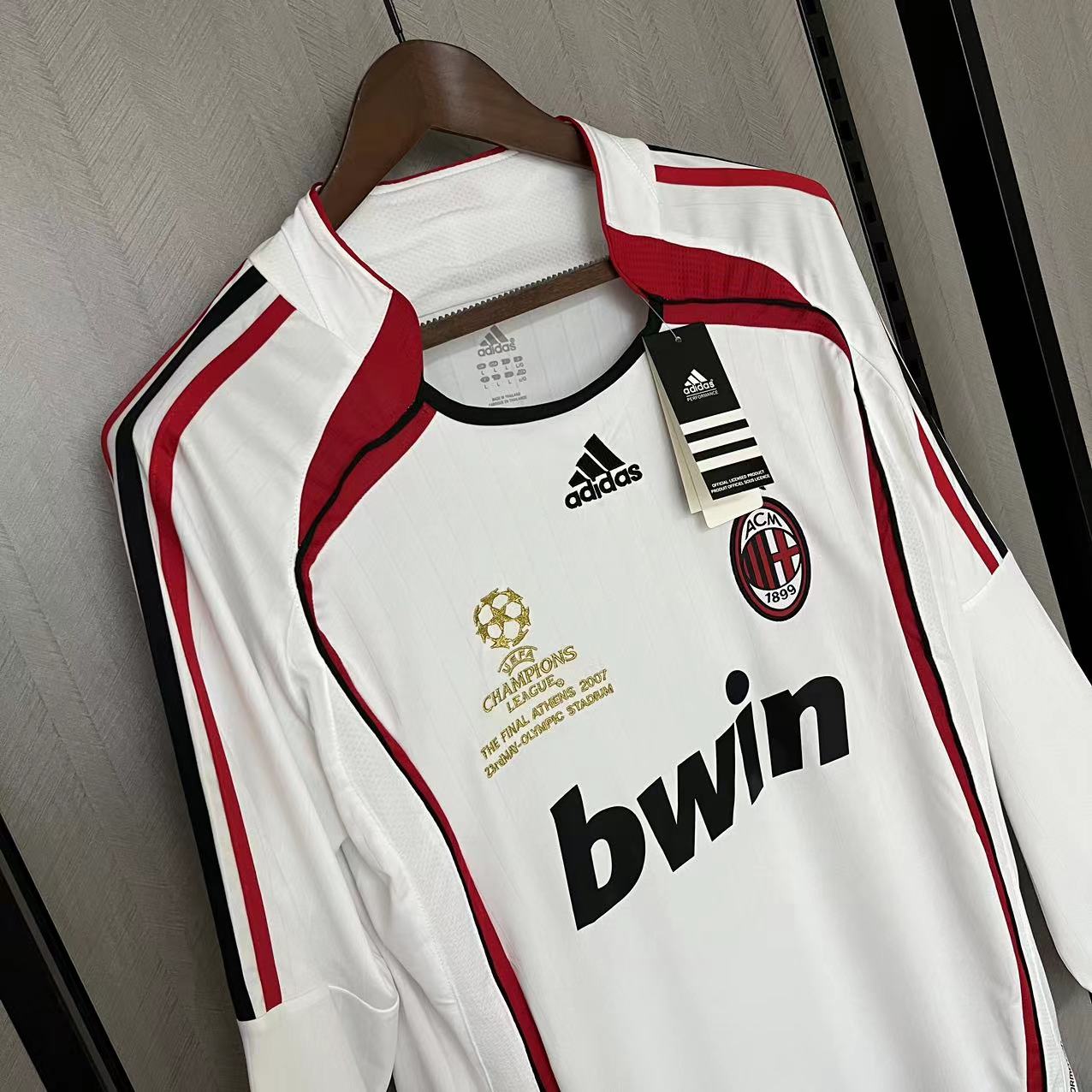 Camisola alternativa Ac Milan 2006/2007 Final Champions League - Versão adepto - Manga comprida 9