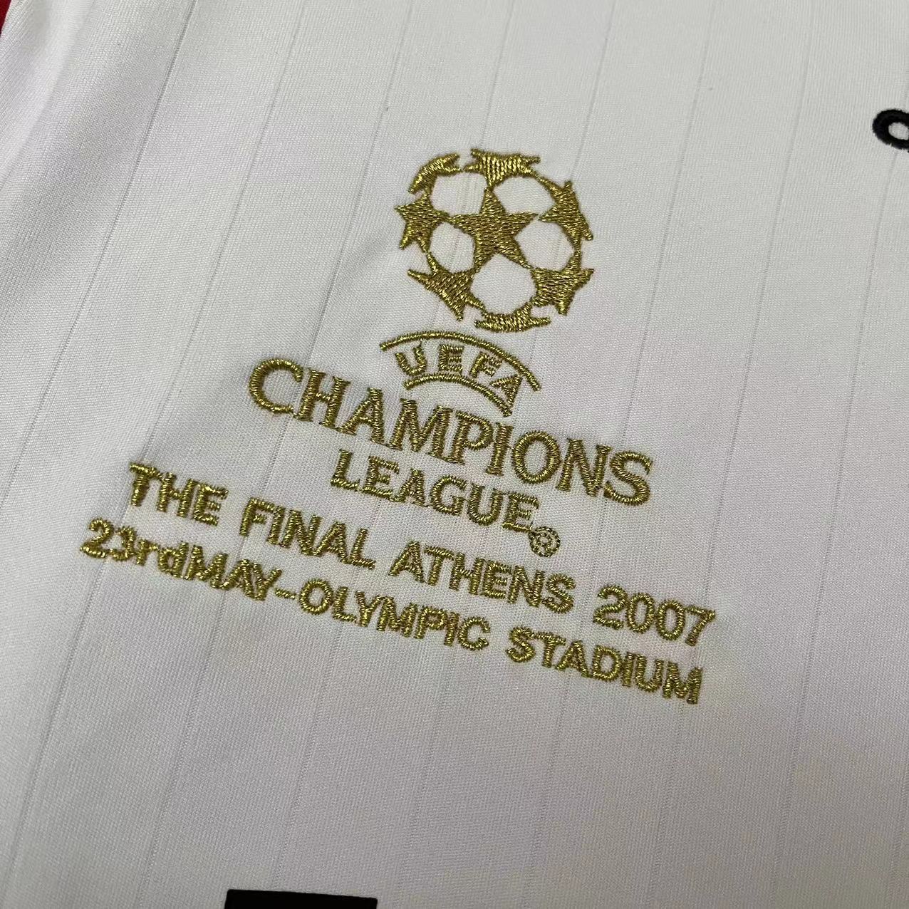 Camisola alternativa Ac Milan 2006/2007 Final Champions League - Versão adepto - Manga comprida 5