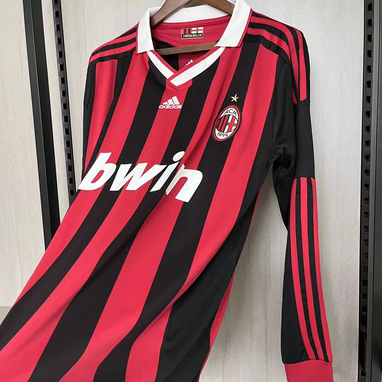 Camisola principal Ac Milan 2009/2010 - Versão adepto - Manga comprida 8