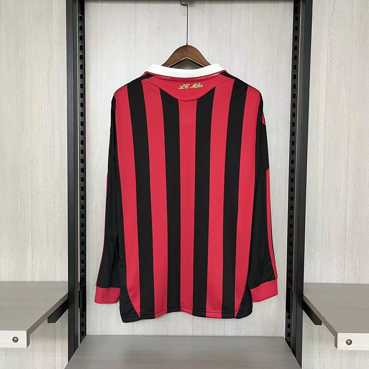 Camisola principal Ac Milan 2009/2010 - Versão adepto - Manga comprida 3