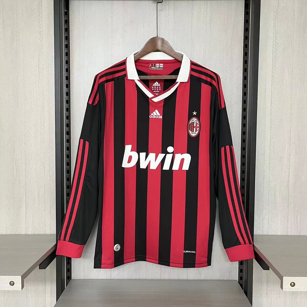 Camisola principal Ac Milan 2009/2010 - Versão adepto - Manga comprida 1