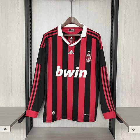 Camisola principal Ac Milan 2009/2010 - Versão adepto - Manga comprida