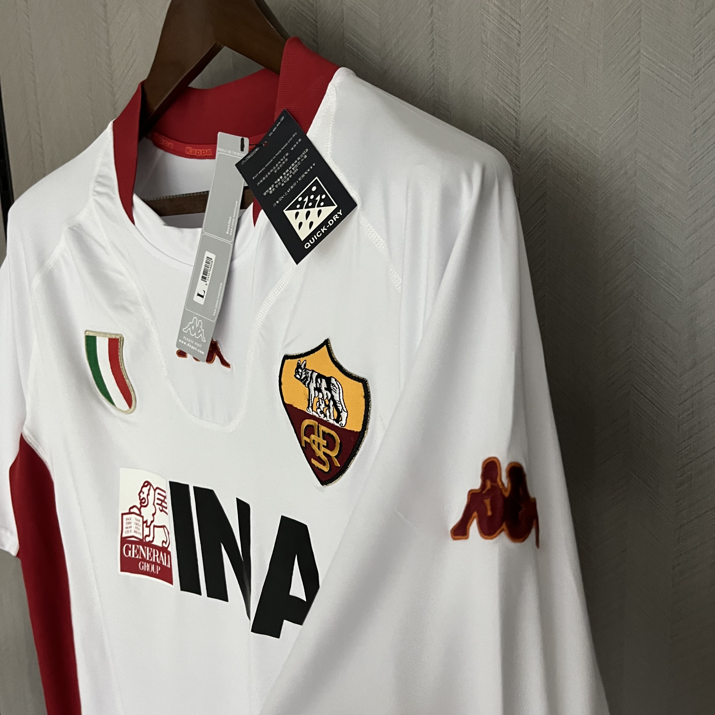Camisola alternativa AS Roma 2001/2002  - Versão adepto 9